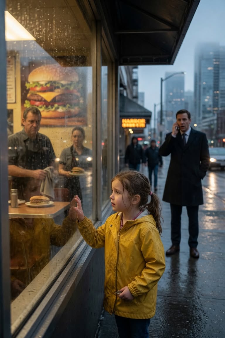 A POOR LITTLE GIRL ASKED FOR A HAMBURGER AND WAS REFUSED — UNTIL A BILLIONAIRE APPEARED