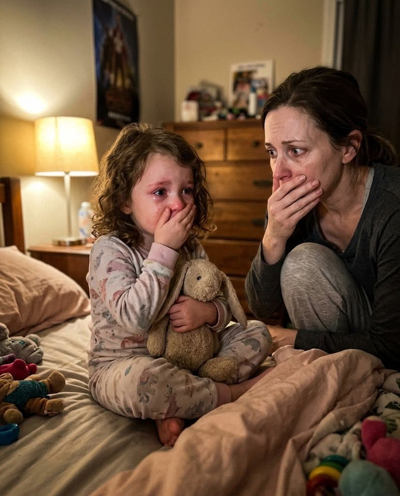 My 5-Year-Old Daughter Started Going Silent After Bath Time With My Husband… Then She Whispered One Sentence That Made Me Stop Breathing  At first, I told myself I was imagining things