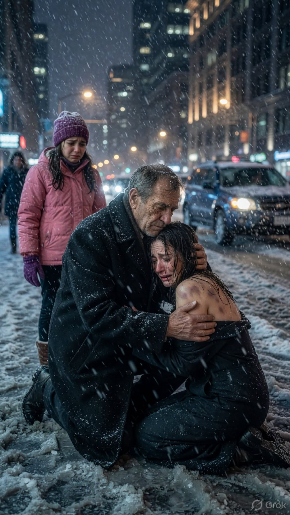 I found my daughter sleeping on the sidewalk after her husband sold their $500,000 home for his mistress. The moment she saw me, she collapsed into my arms, crying