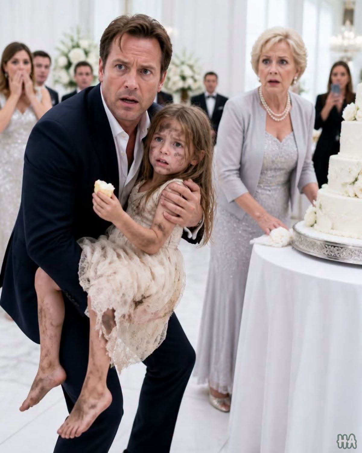 At His Mother’s Luxury Birthday Party, a Millionaire Found His Little Girl Eating From the Trash… Then One Question Exposed the Woman Who Ruined Everything