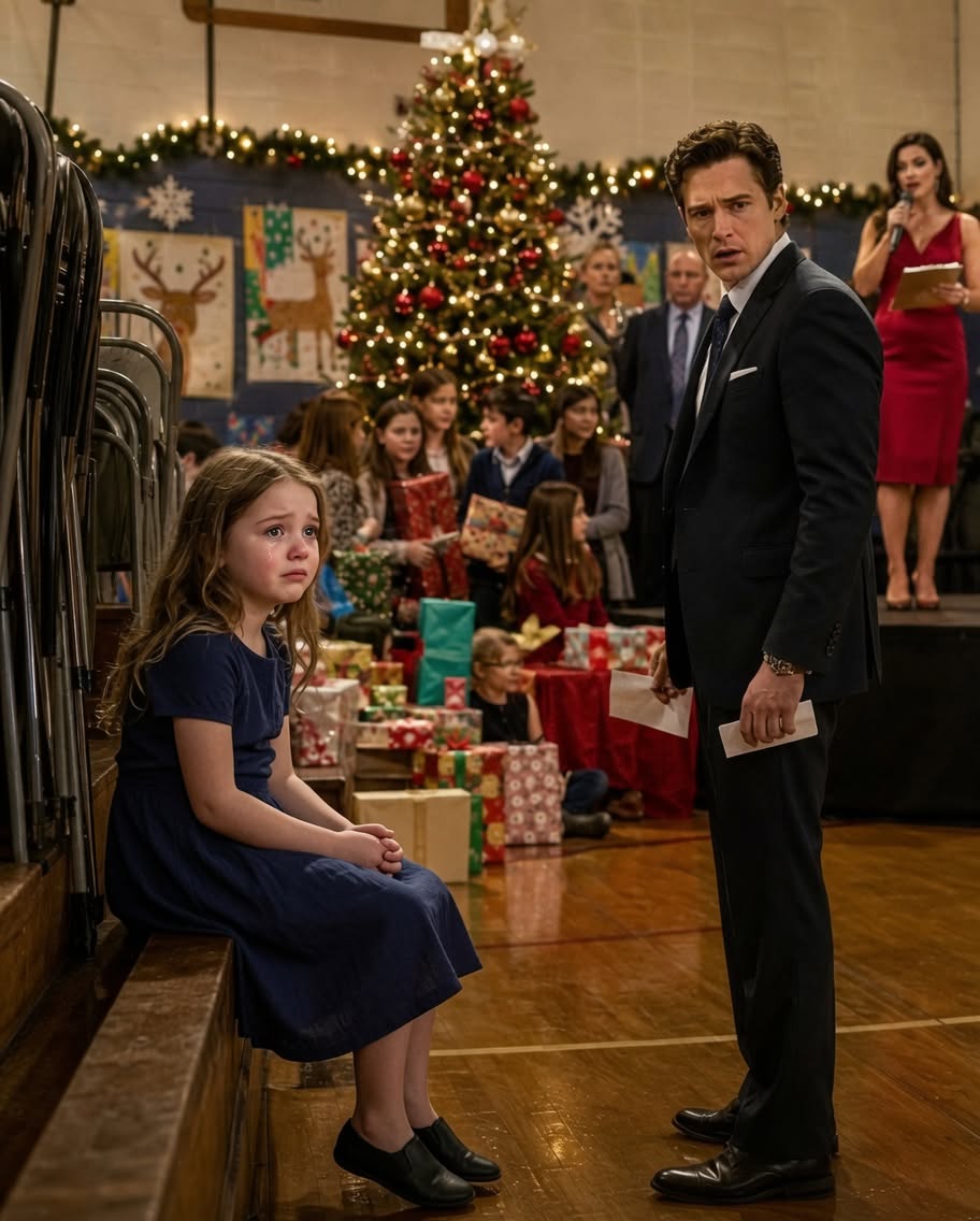 New POOR GIRL STAYS SILENT AT SCHOOL CHRISTMAS PARTY — young billionaire’s move changes everything