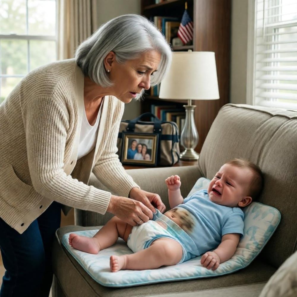 My son and his wife asked me to watch their 2-month-old baby while they went shopping. But no matter how much I held him, he kept crying intensely