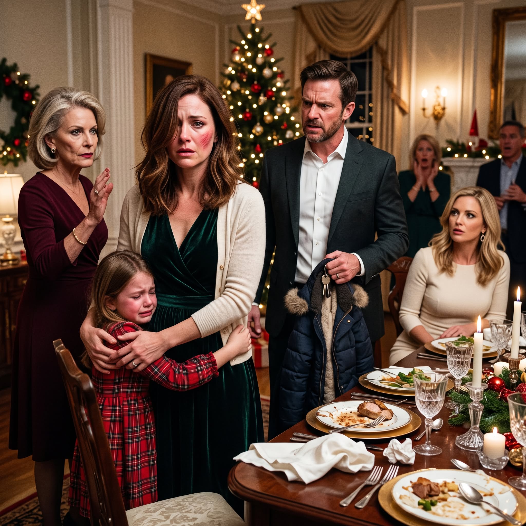 AT CHRISTMAS DINNER, MY MOTHER SLAPPED MY WIFE AND CALLED HER TRAILER TRASH — SO I PACKED OUR BAGS AND LEFT WITH OUR DAUGHTER.