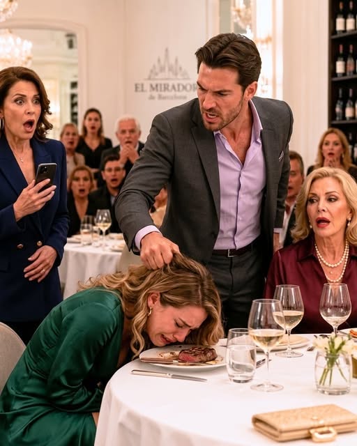 My son-in-law yanked my daughter by the hair in the middle of a crowded restaurant and forced her head down while dozens of people stared in shock
