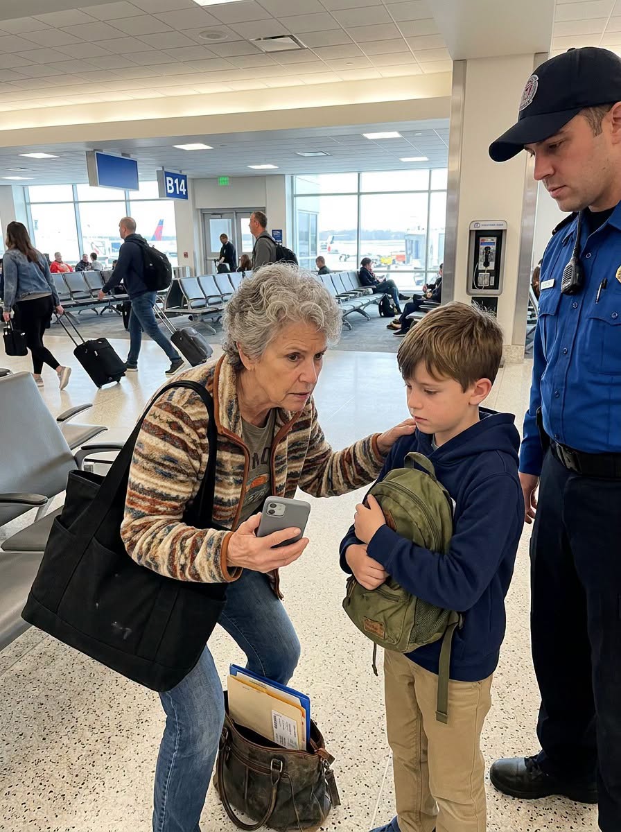 My ten-year-old grandson was abandoned at an airport by my daughter-in-law while she boarded a plane with my son and her two children for a two-week vacation