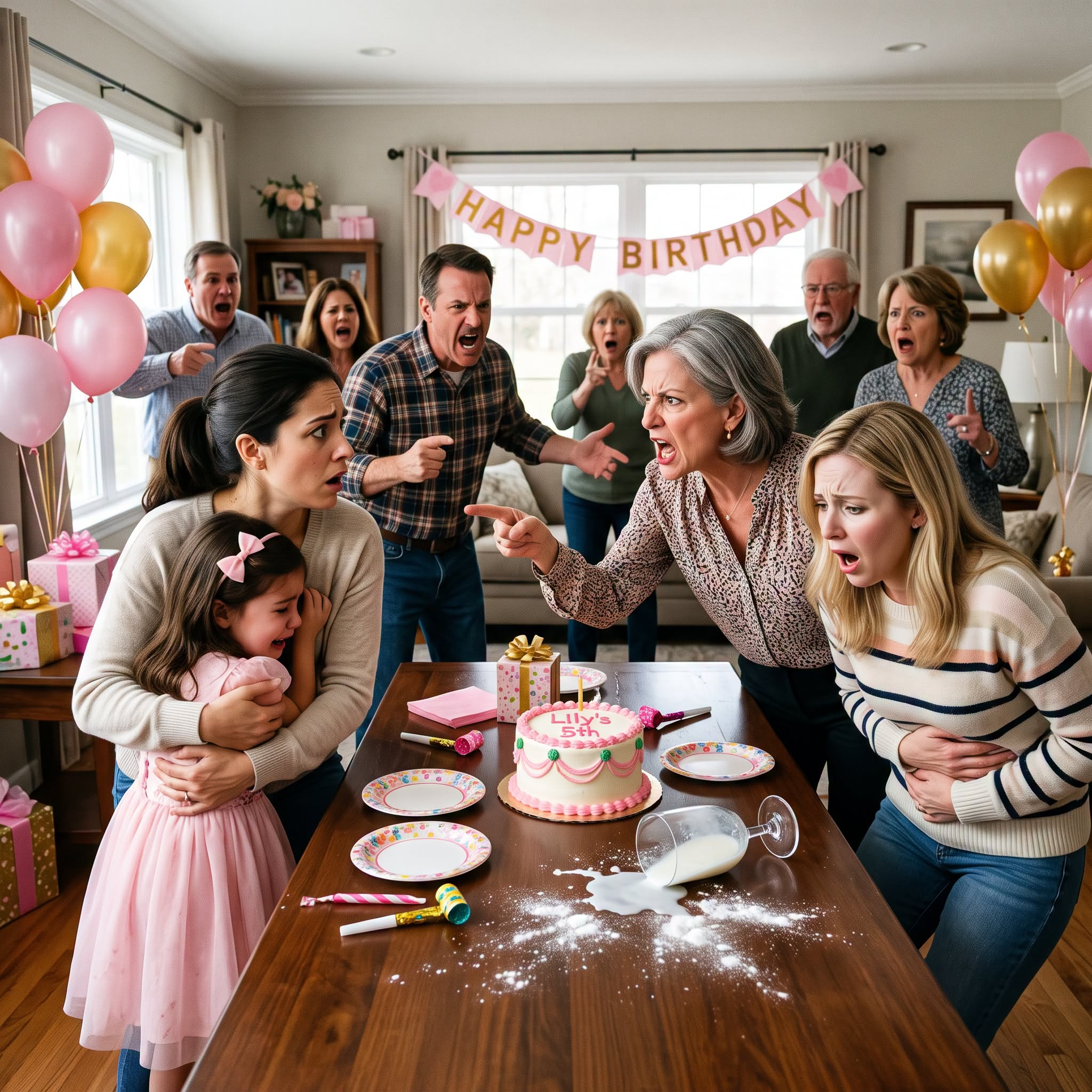 My mother-in-law smiled as she slipped white powder into my drink during my daughter’s birthday party