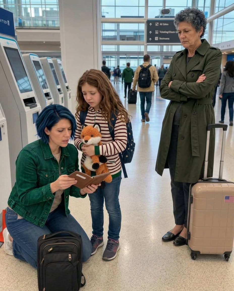 At the airport, my nine-year-old daughter unzipped her passport holder—and froze.