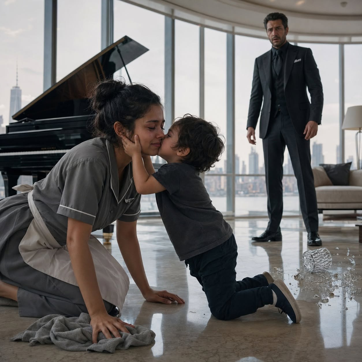 New The Mafia Boss’s Toddler Attacked Every Nanny — But When the Poor Maid Knelt Down, He Kissed Her Cheek