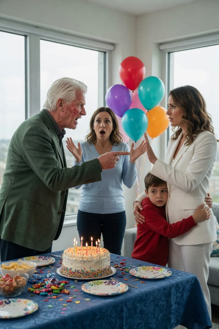 My dad cut me off when I was 15, then years later showed up uninvited at my son’s birthday demanding $50K and threatening to sue me, but I stayed calm and gave him five minutes to leave...