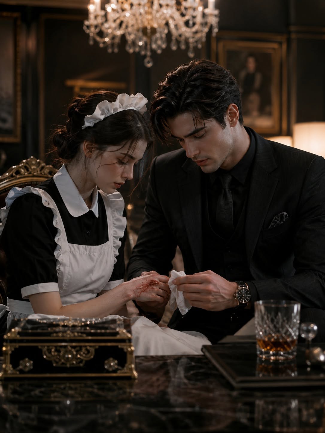 An undercover detective disguised herself as a maid to spy on the city's most feared Mafia Boss, convinced she was about to expose a ruthless criminal