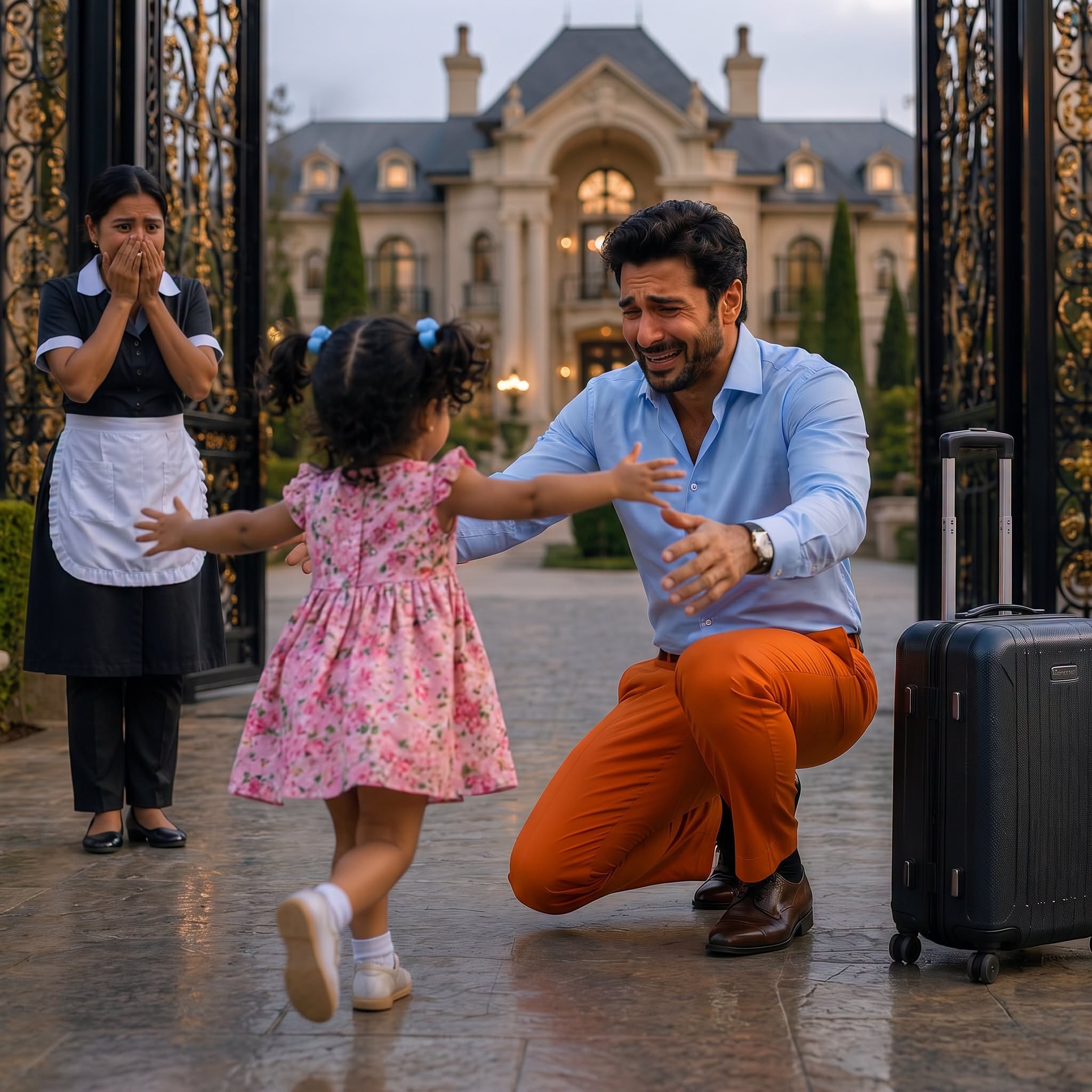 The Billionaire Froze When His Maid's Toddler Ran to Hug Him After 30 Days!