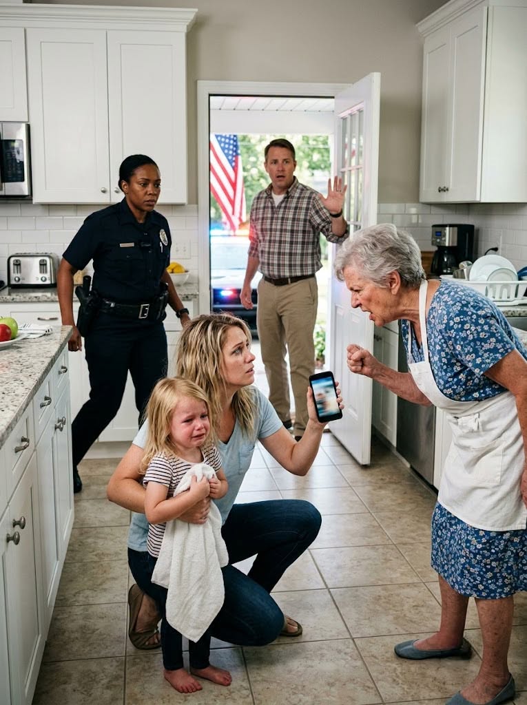 My daughter called me from inside a locked bathroom and whispered, “Grandma burned my fingers because I grabbed some bread