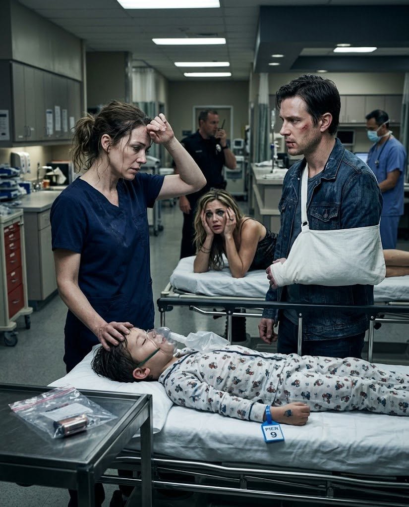 My husband wheeled my unconscious son into my ER beside my sister, looked me in the face, and said, "It was an accident." Then I saw the Pier 9 tag crushed in Ollie’s fist