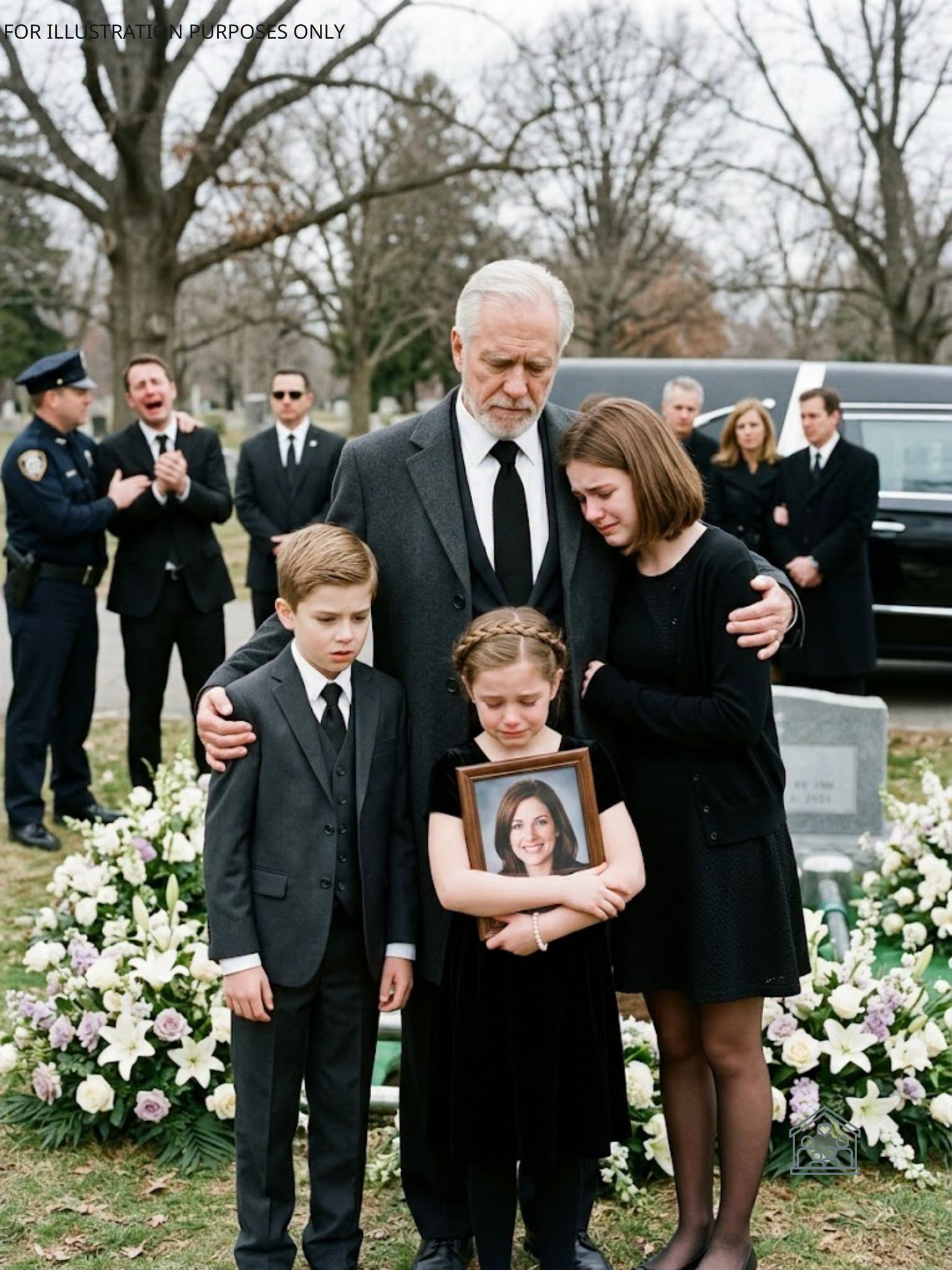 At my daughter’s funeral, my son-in-law looked at his three little girls and said,