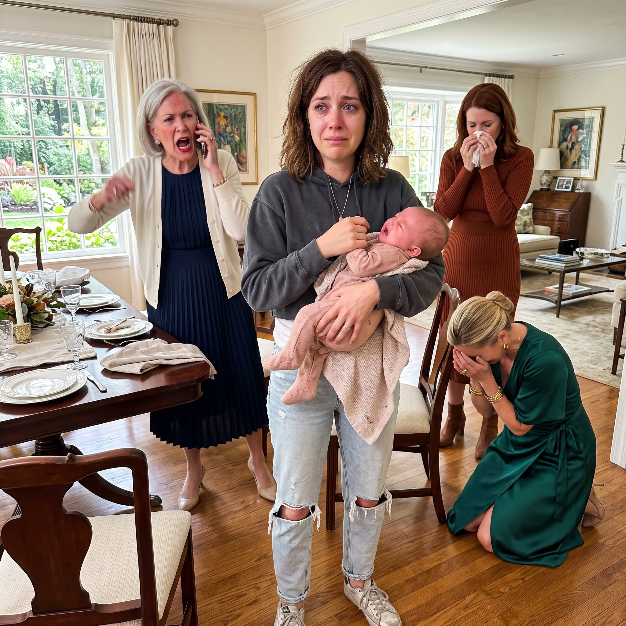 Seeing me carrying my baby in faded clothes, my grandma stopped cold and asked, “Wasn’t the $180,000 I sent for you enough