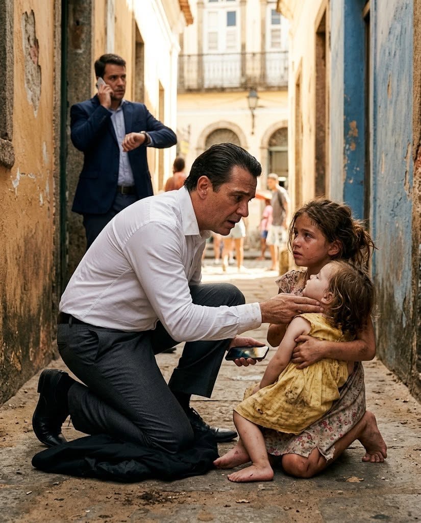 The barefoot girl pressed a freezing toddler to her chest and stopped the widowed millionaire in a crowded Recife street.