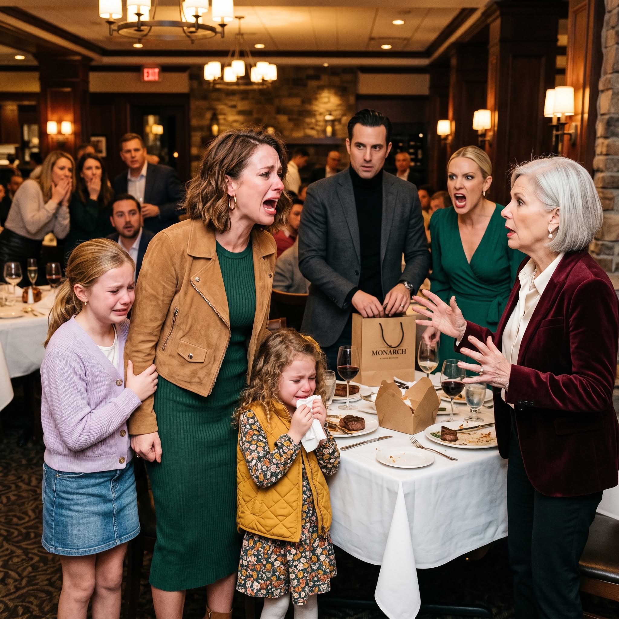 “Your kids can eat when you get home,” my mom said, handing my daughters paper napkins while my brother packed two $95 steaks for his children. His wife smirked