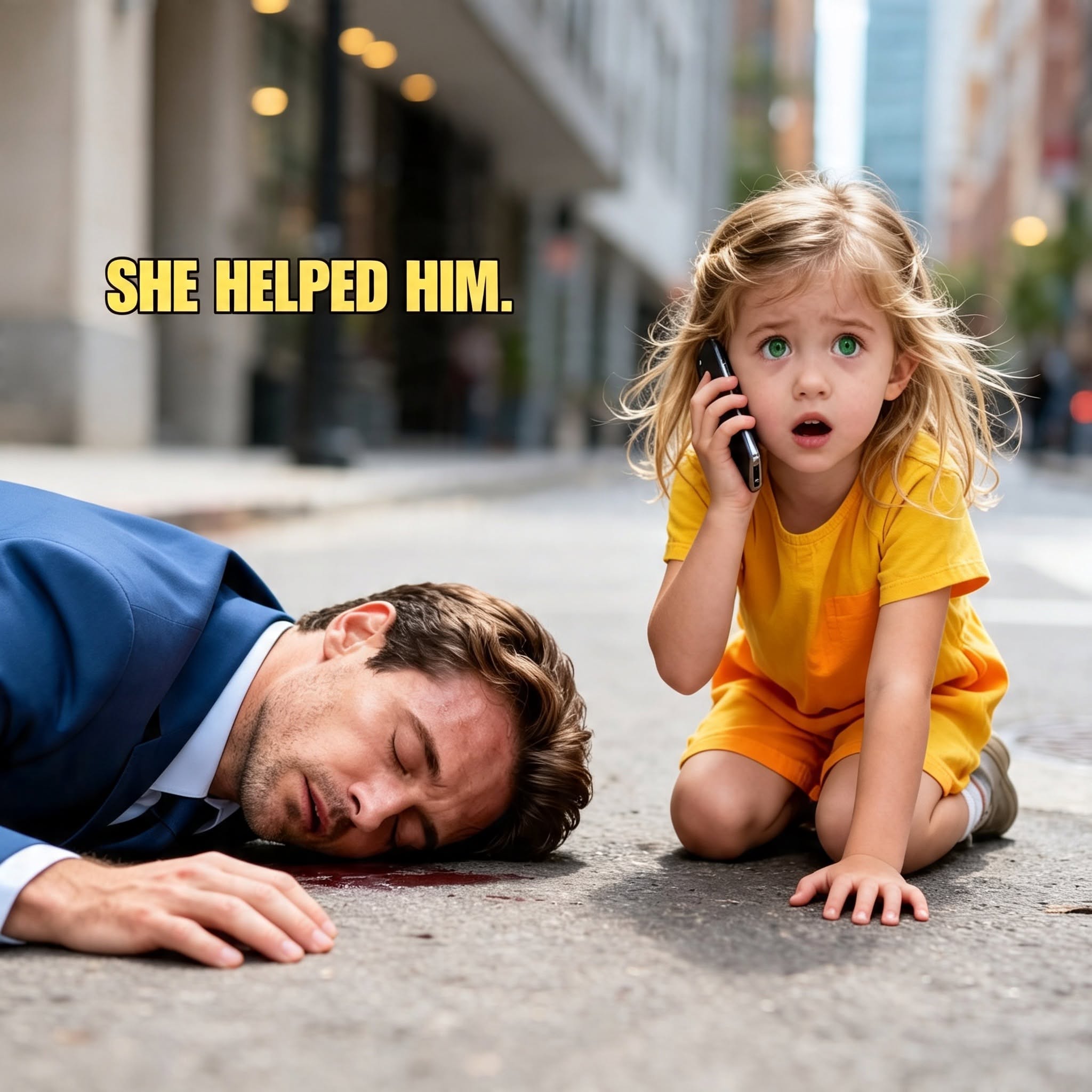 The Six-Year-Old Girl Called 911 When a Millionaire CEO Collapsed on Fifth Avenue—But He Never Knew the Child Who Saved Him Was Carrying Medicine Home to Her Dying Mother