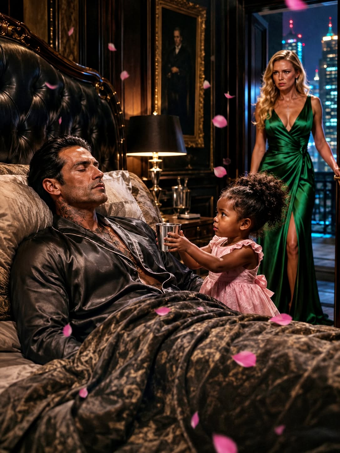 The Mafia Boss Pretended to Sleep to Test His Perfect Fiancée, but the Maid’s Toddler Offered Water to the Woman Stealing His Empire