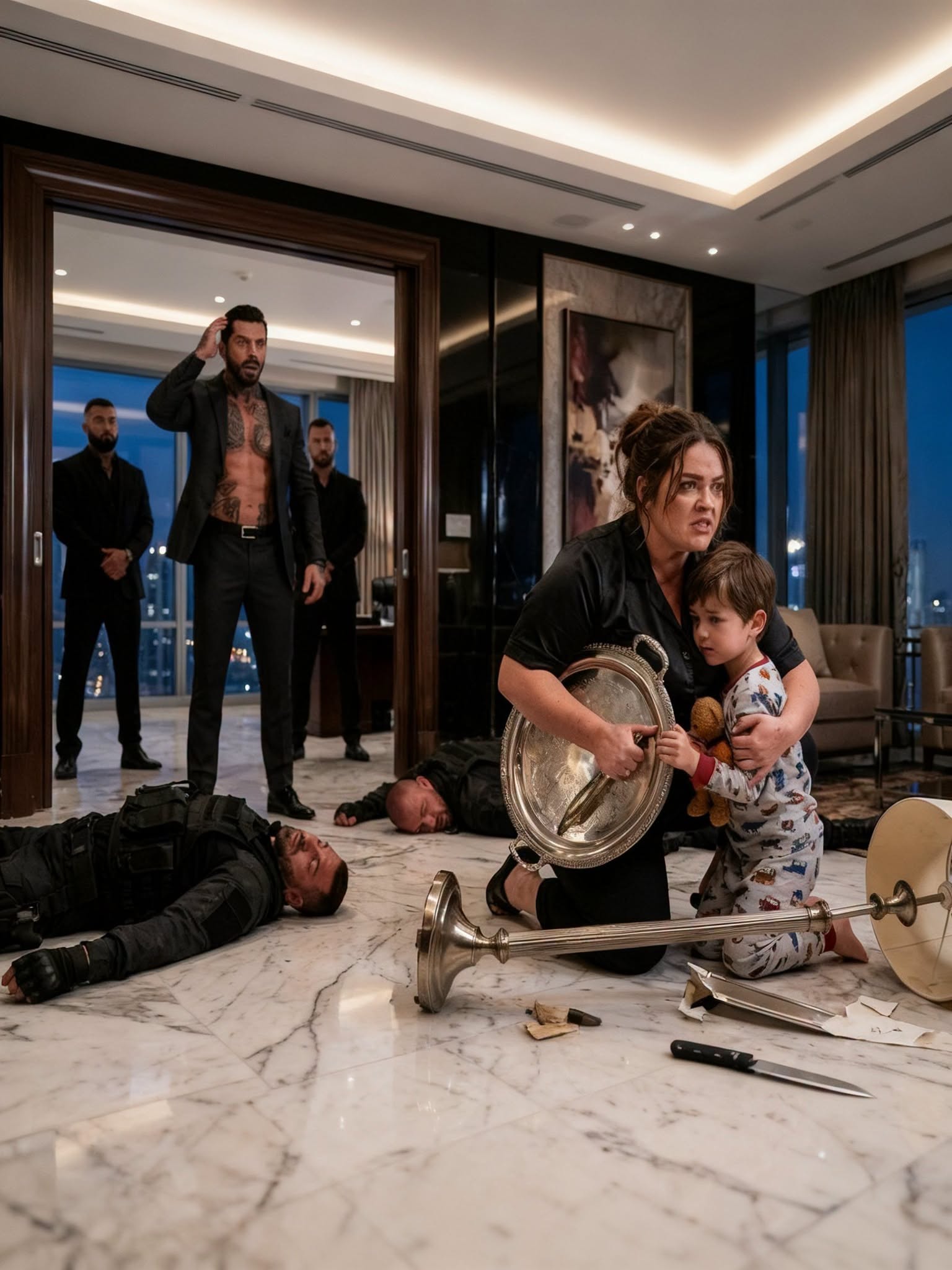 THE MAFIA BOSS SAID NO WOMAN COULD GUARD HIS SON—THEN THE CLUMSY NEW HIRE UNCOVERED A TRAITOR AND STOPPED AN ATTACK IN ONE NIGHT