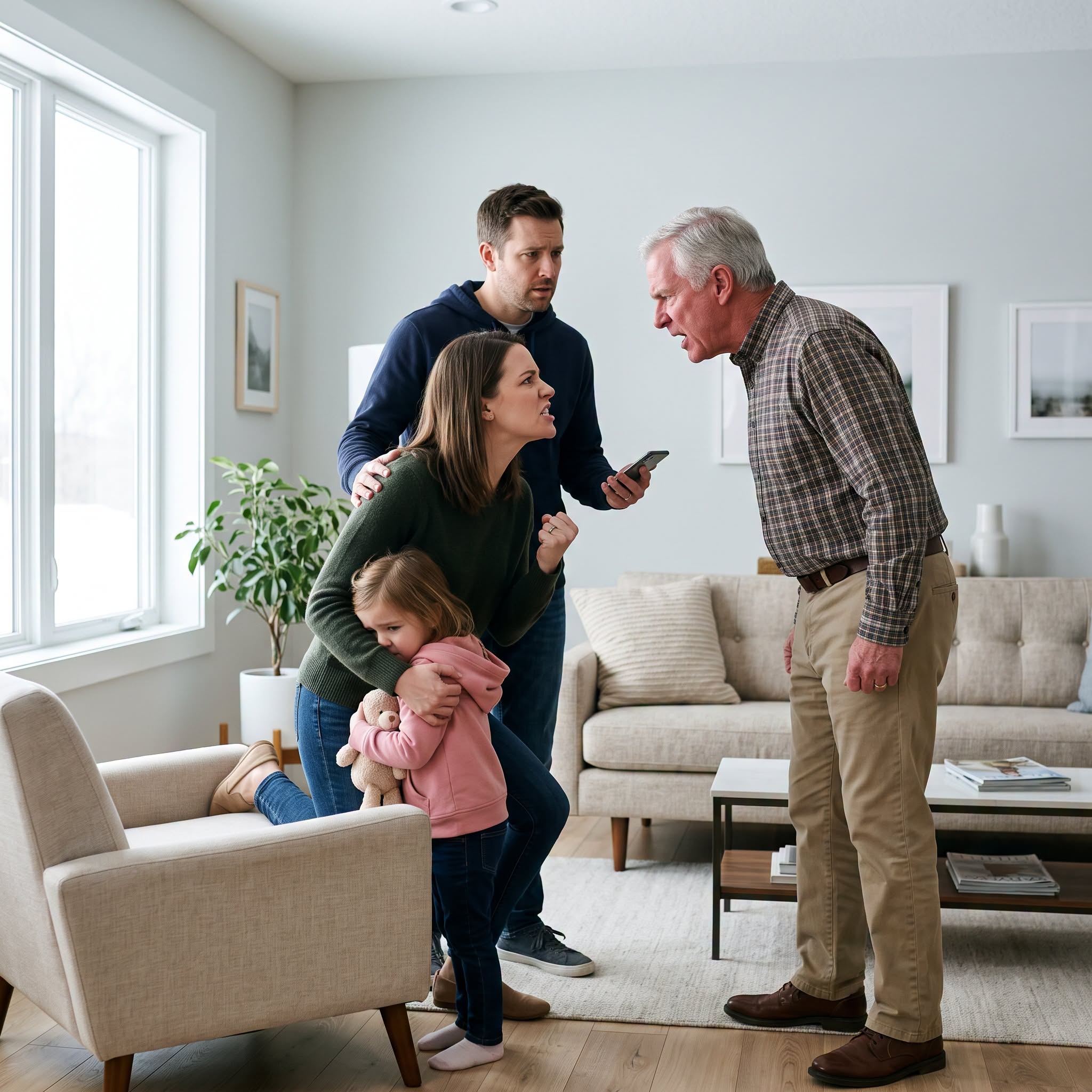 My parents invited us to celebrate my father’s birthday and promised peace. Then he struck my three-year-old daughter for touching a soda, while my mother said she deserved it.