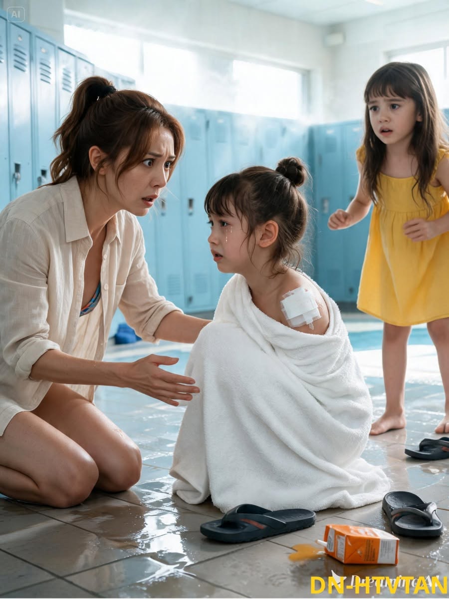 At the neighborhood pool, my daughter noticed a hidden medical dressing beneath my niece’s swimsuit, but when the terrified little girl admitted it was no accident, my sister ordered me to bring her back before the hospital discovered what our entire family had ignored
