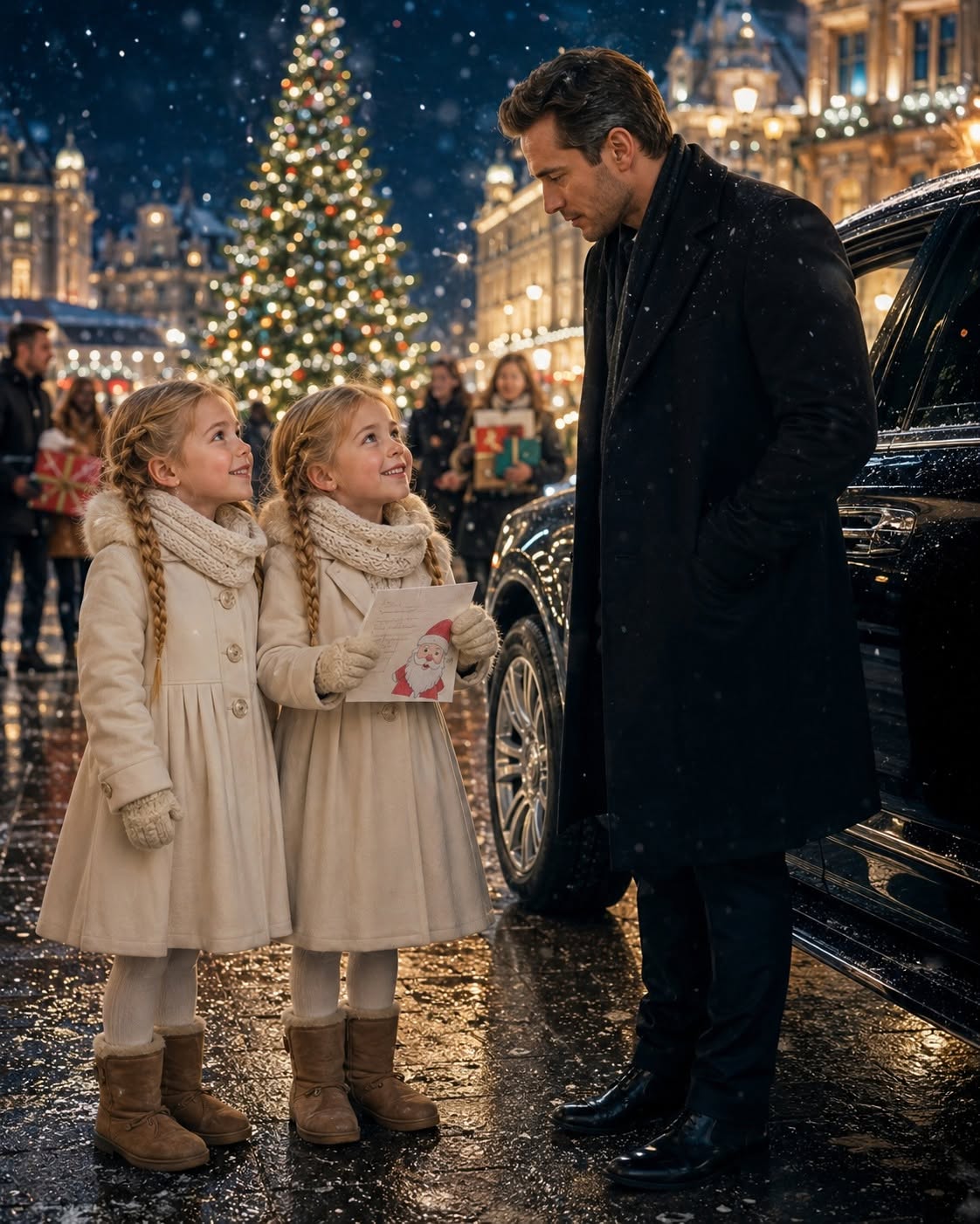 ON CHRISTMAS EVE, POOR TWINS ASK A YOUNG BILLIONAIRE FOR SANTA — WHAT FOLLOWS IS UNREAL
