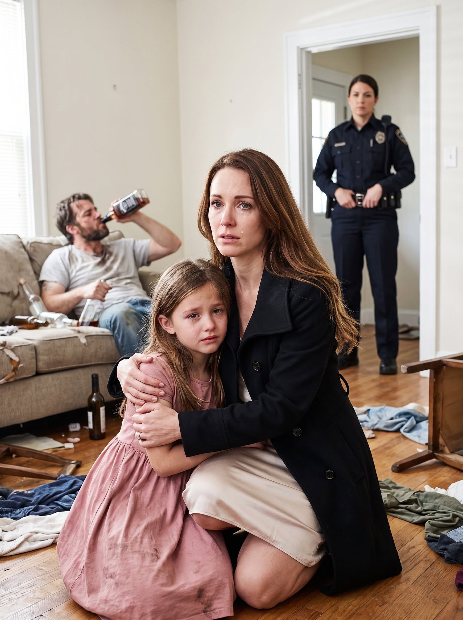 When I returned from a three-week teaching program, police found my five-year-old daughter hiding inside my sister’s destroyed house, bruised and terrified of anyone who approached her