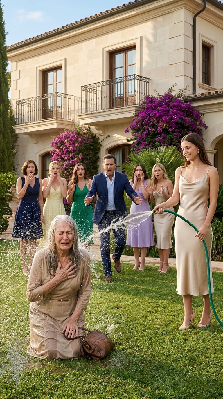 At My Son’s Engagement Party, His Fiancée Drenched Me With a Hose in Front of 30 Guests and Mocked, “Beggars Don’t Get Married Here.” I Clutched My Shopping Bag, Let My Phone Keep Recording—