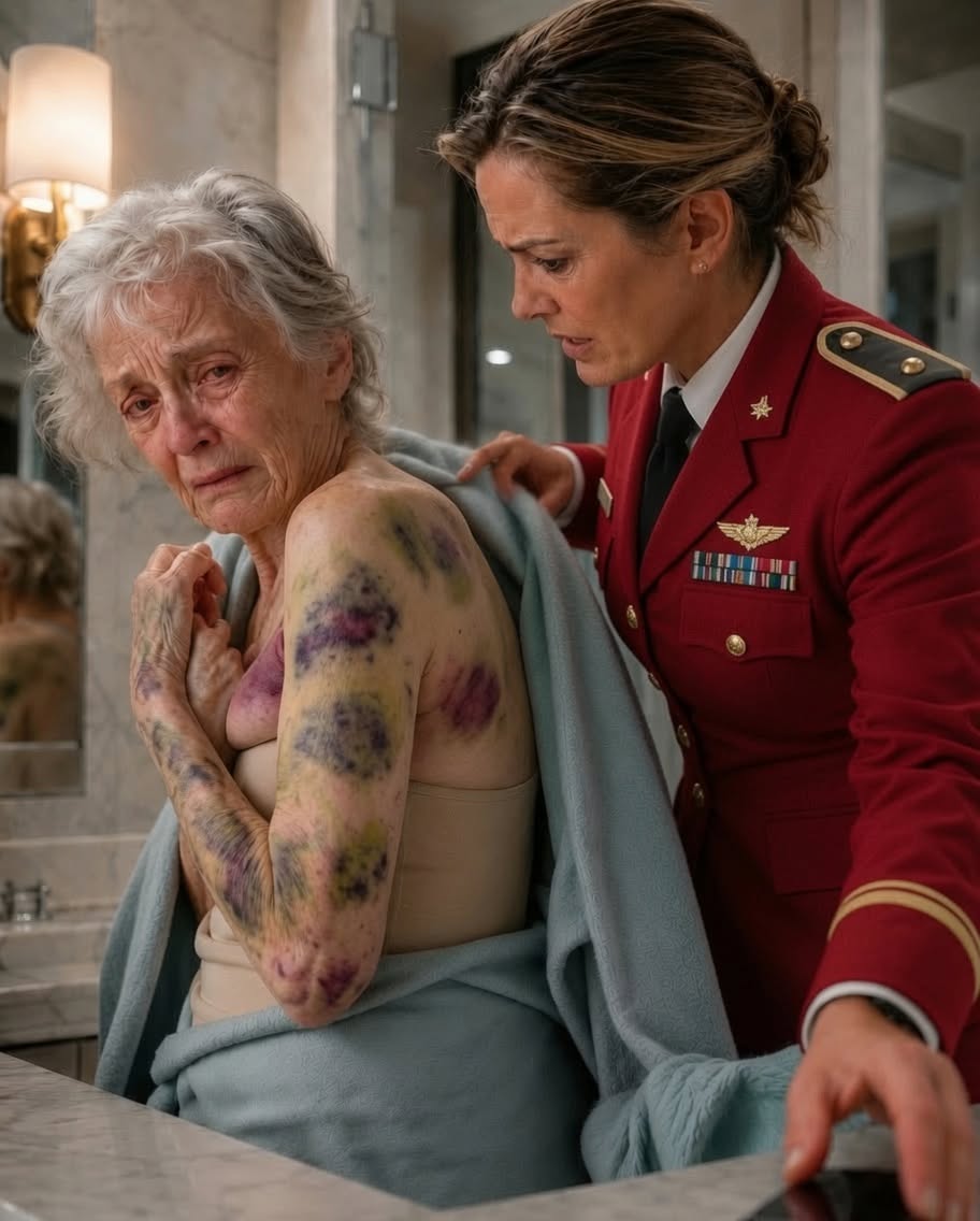 I came home to visit my elderly mother, but when I offered to help bathe her, she shrank back in terror