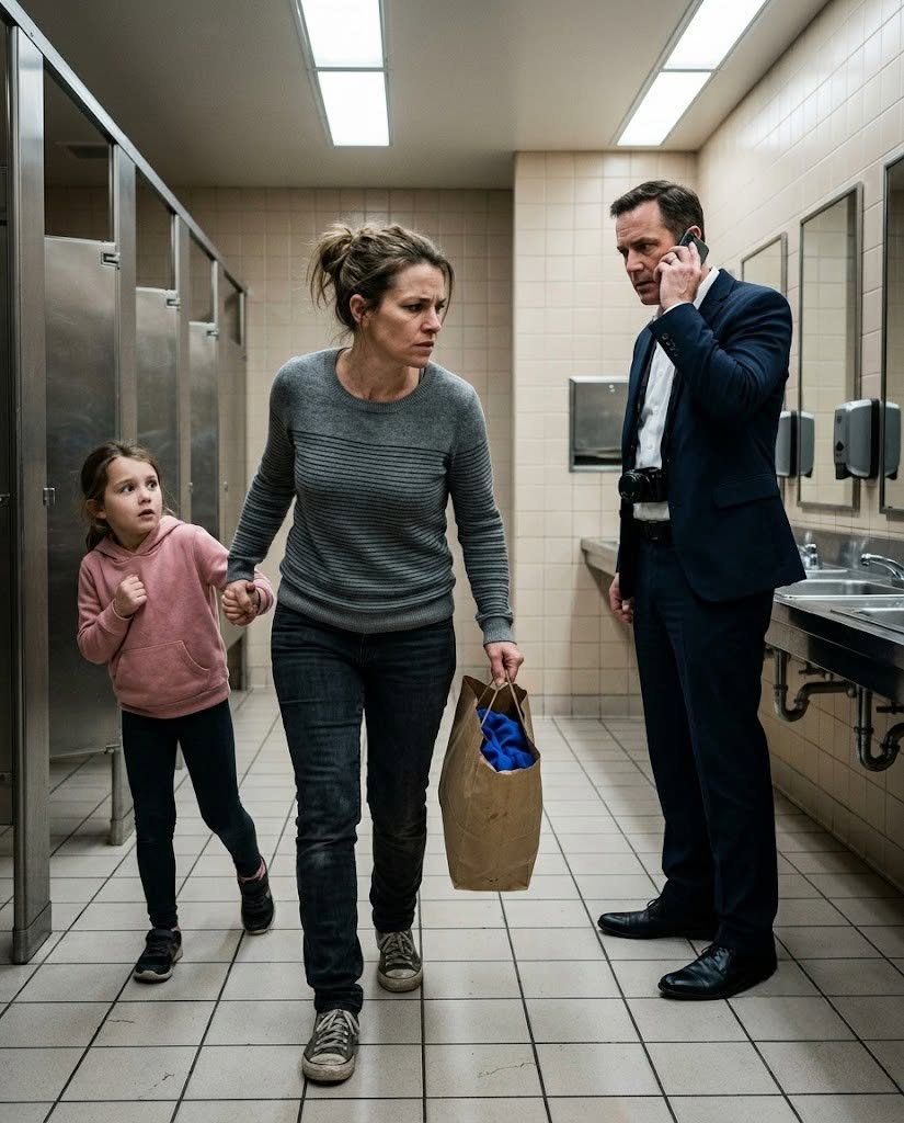 During a shopping trip, my 8-year-old clutched my hand and said, “Mom, quickly—to the bathroom.