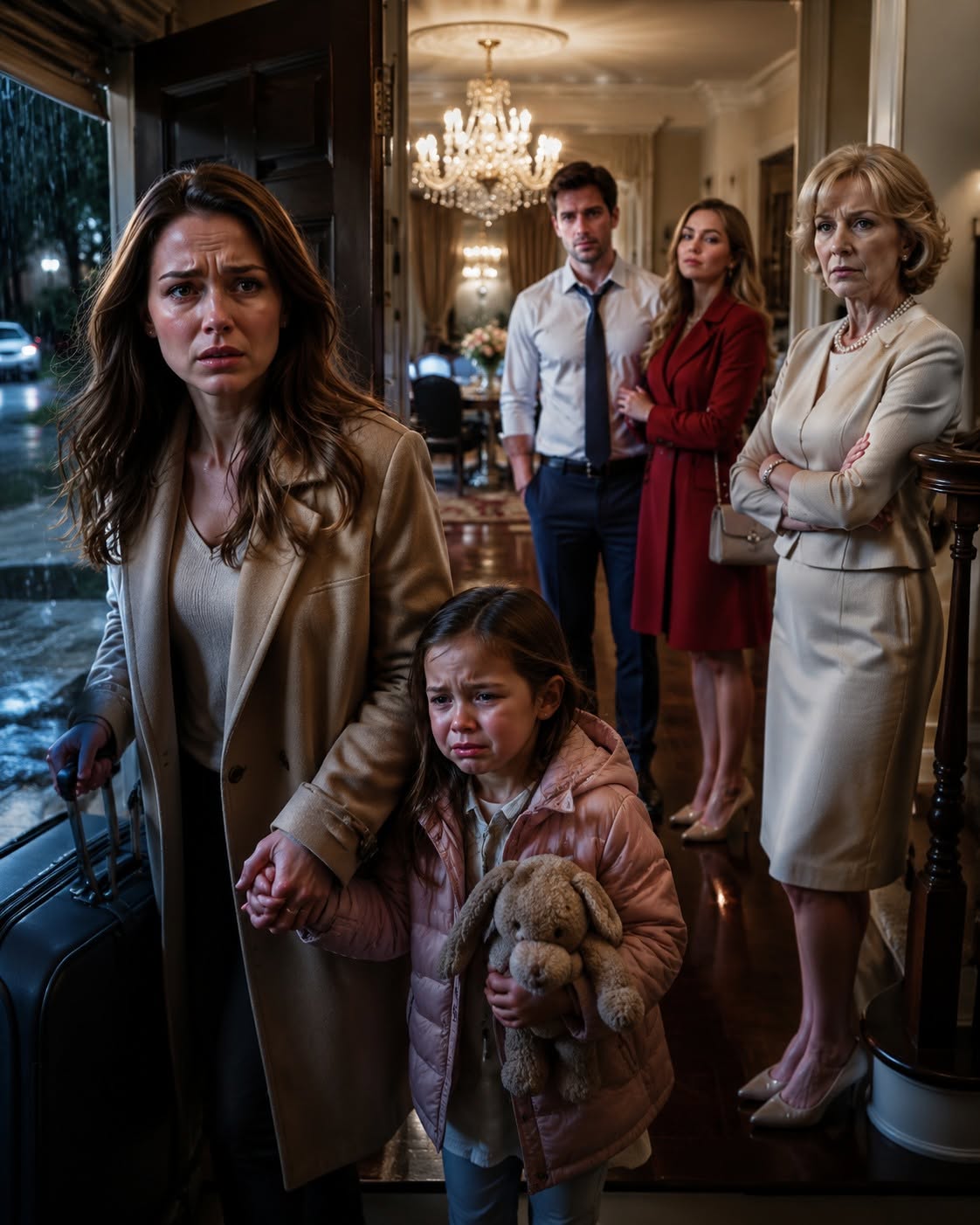 My Husband Brought His Mistress Into Our Home, and His Mother Helped Throw Me and My Daughter Out. When I Told My Mom They Said We Were Beneath Them, She Took Off Her Glasses and Said, “Get in the Car. They Messed With the Wrong Mother.”