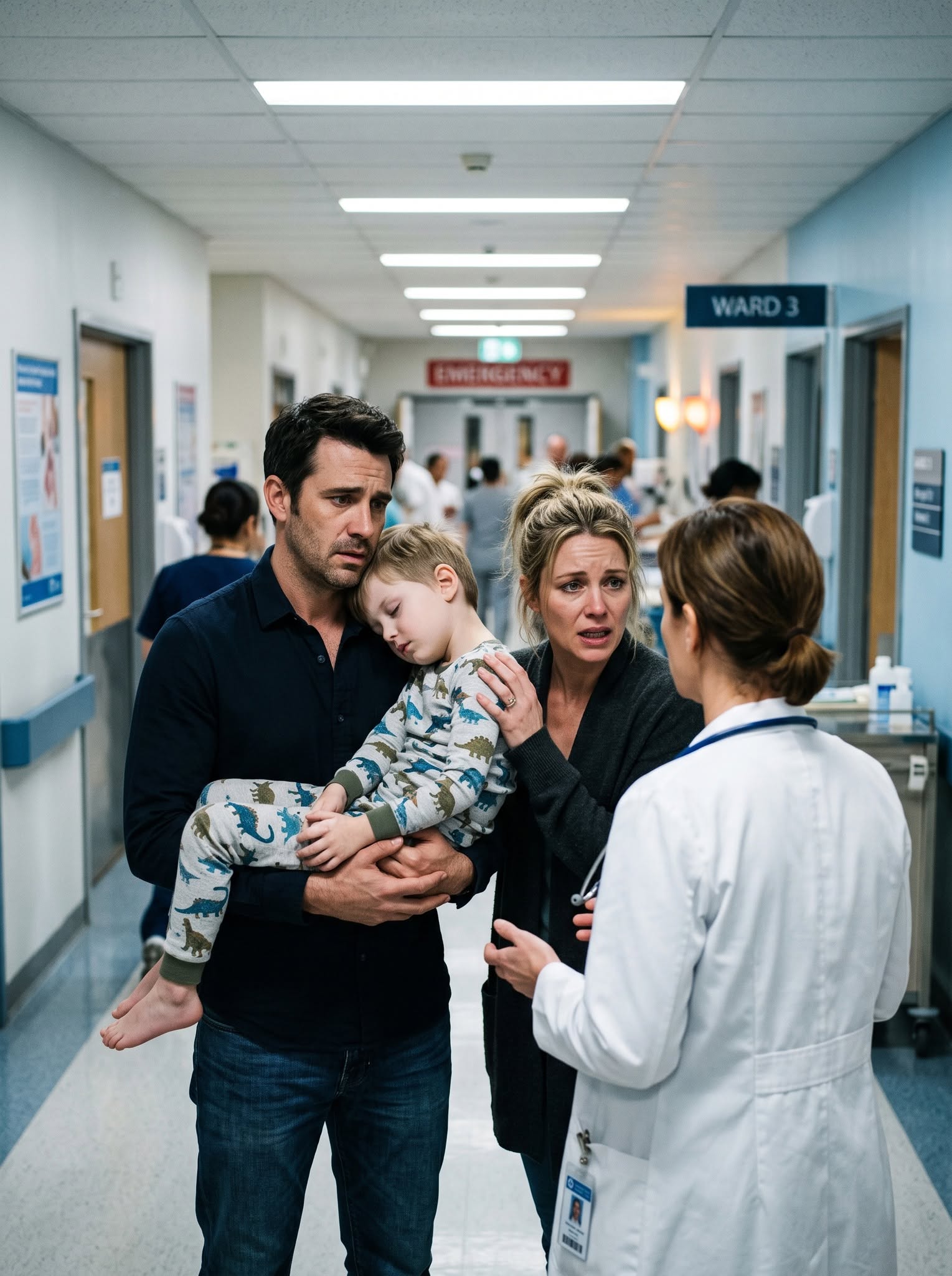 Six months after throwing me out of our home and calling me a gold digger, my billionaire ex-husband rushed into the hospital carrying his little son who could barely breathe. “Please... save him,” he begged the moment he recognized me. I quietly put on my gloves and treated the child, but the bl00d test revealed an experimental drug linked to his own company.