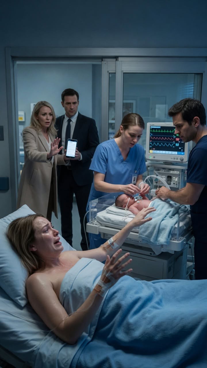 The delivery room went silent before the baby made a sound.