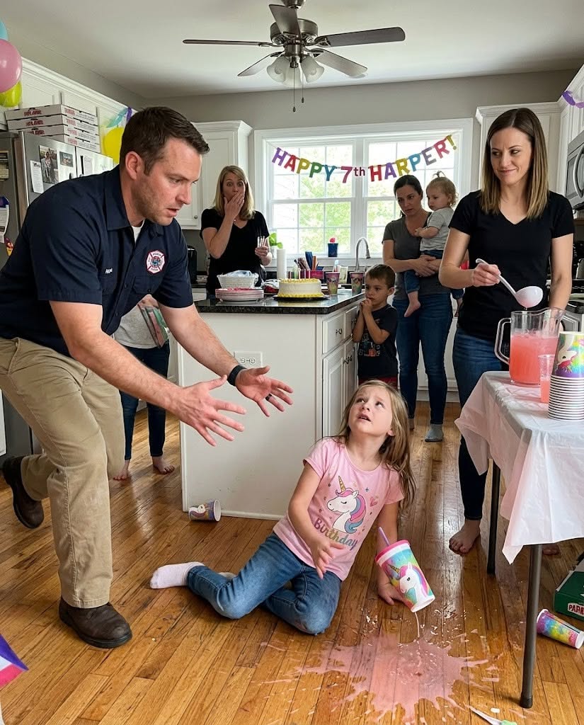 My daughter collapsed moments before we sang Happy Birthday, and while I screamed her name, my sister calmly smiled across the kitchen — then my husband looked at the unicorn cup in her hand and quietly asked, “Who made this drink?”