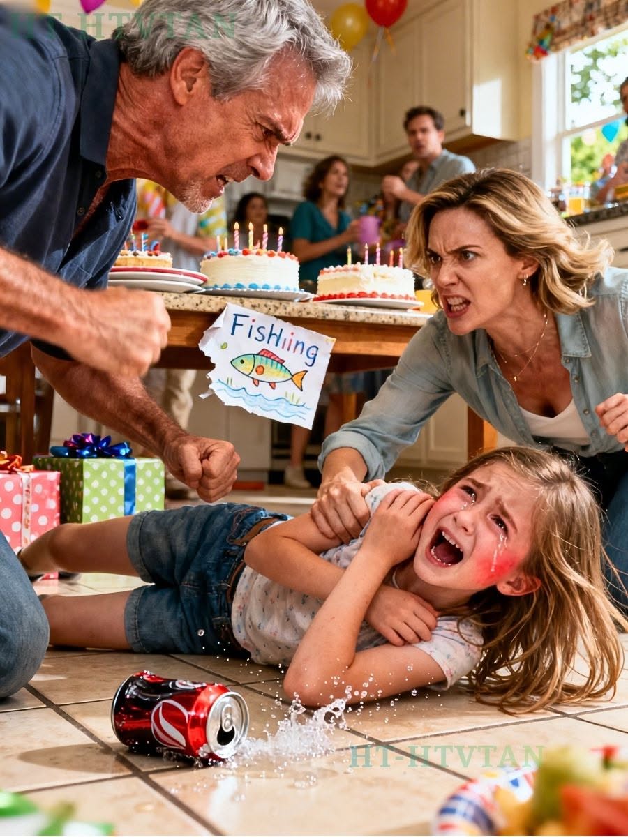 My Dad's 60th Birthday Party My 9-year-old Daughter Lily Went To The Kitchen.grabbed A Soda From The Cooler
