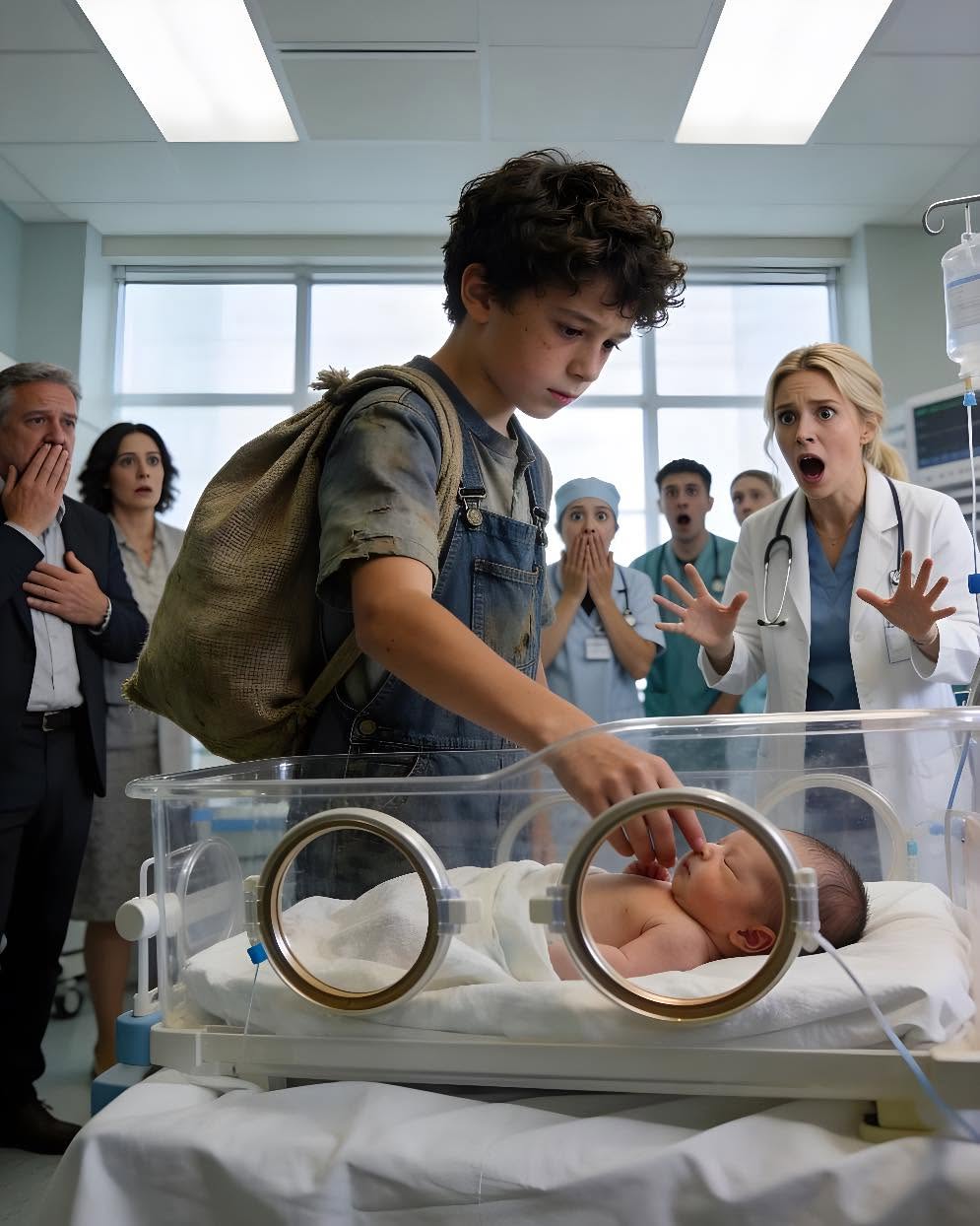 Eight senior doctors had given up while trying to save a billionaire’s baby… until a homeless child noticed the one thing everyone else had overlooked.