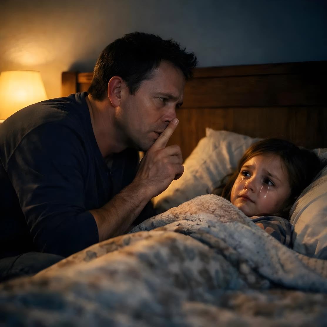 “Papa… my back hurts so much I can’t sleep. Mommy said I’m not allowed to tell you.”