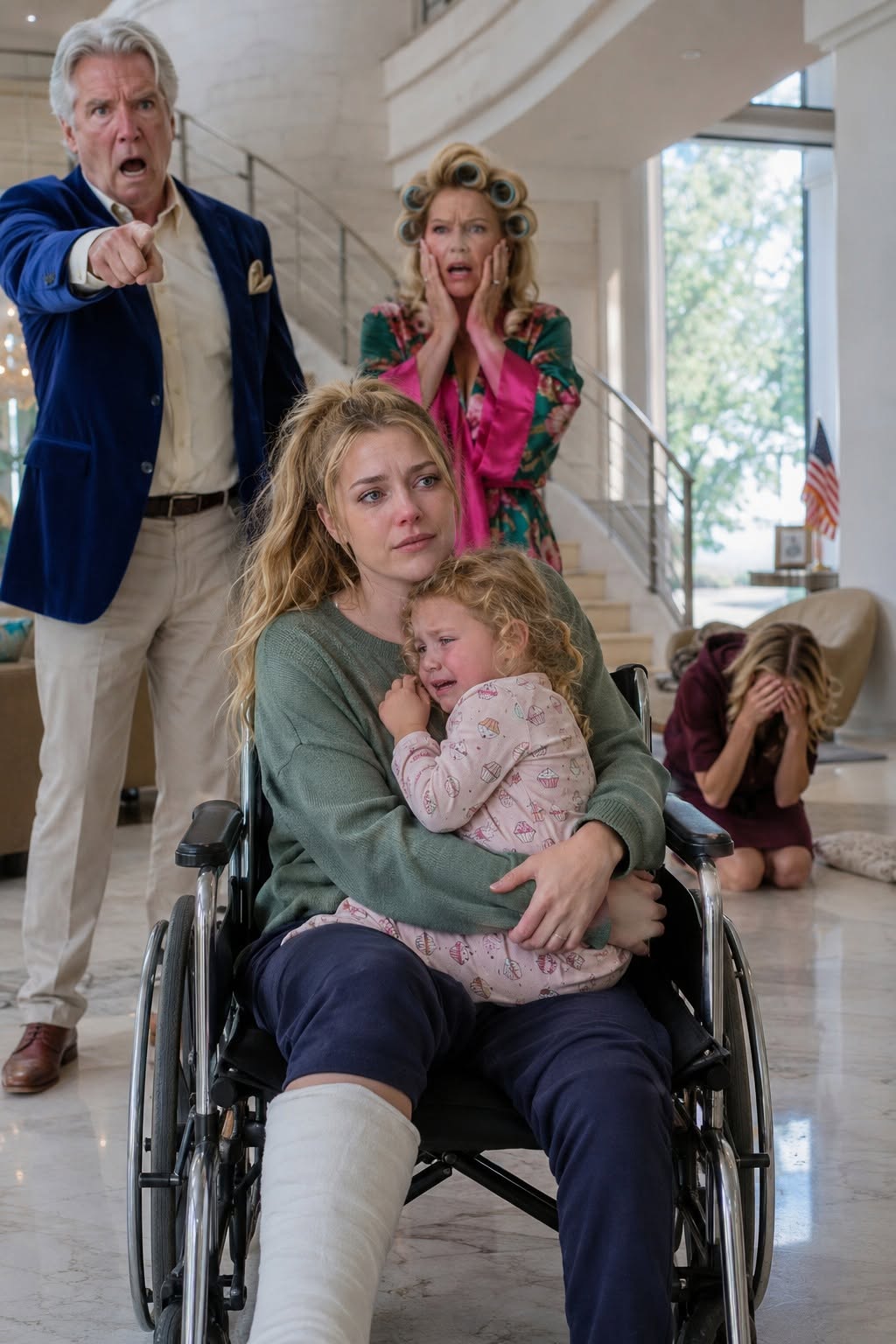 My Dad struck me so hard my lip split open when I brought my daughter home from the ER. "Pay your sister's rent or get out!