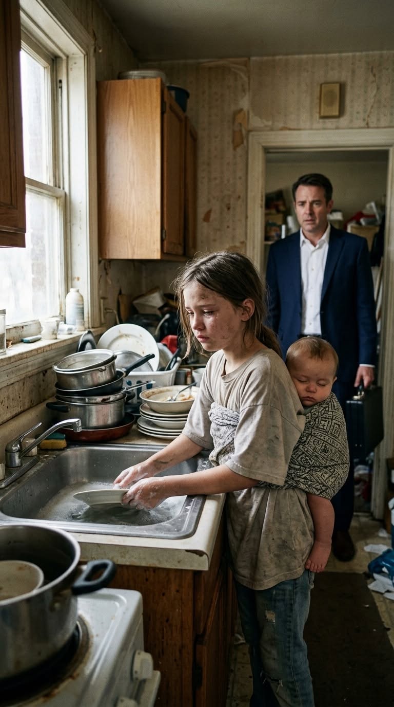 New Dad, My Back Hurts So Much…” — A 9-Year-Old Girl’s Cry for Help Pulled Her Millionaire Father Out of a Boardroom… What He Found at Home Was Terrifying