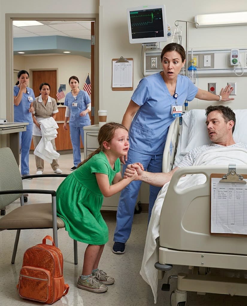 A six-year-old janitor’s daughter quietly snuck into the ICU and began singing softly to a millionaire who had been in a coma for three months