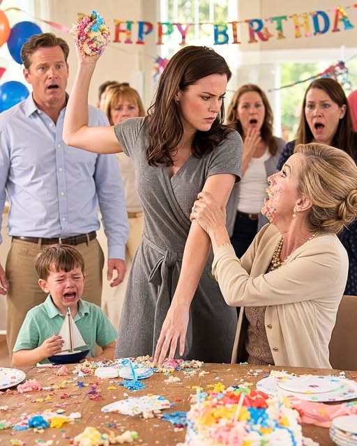 During my son's fifth birthday party, my mother-in-law handed him a white package decorated with a gold ribbon and smiled as she announced