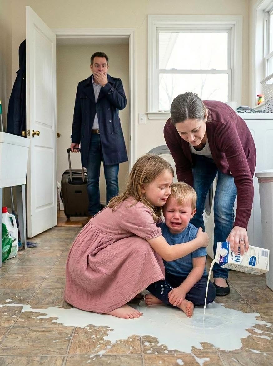 Please give us something to eat,” my daughter begged. Seconds later, I watched my wife smile and pour an entire bottle of milk onto the floor while my children stood in silence