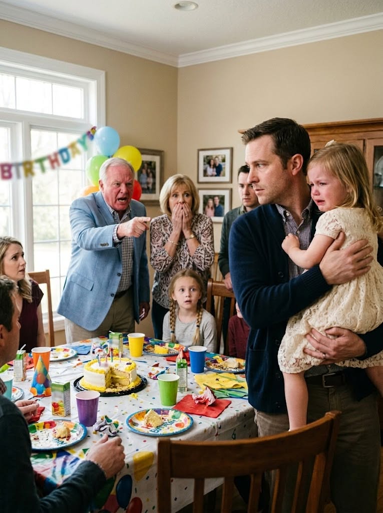 New At my husband’s birthday dinner, his mother told our seven-year-old daughter to leave the table because she needed room for his “real children