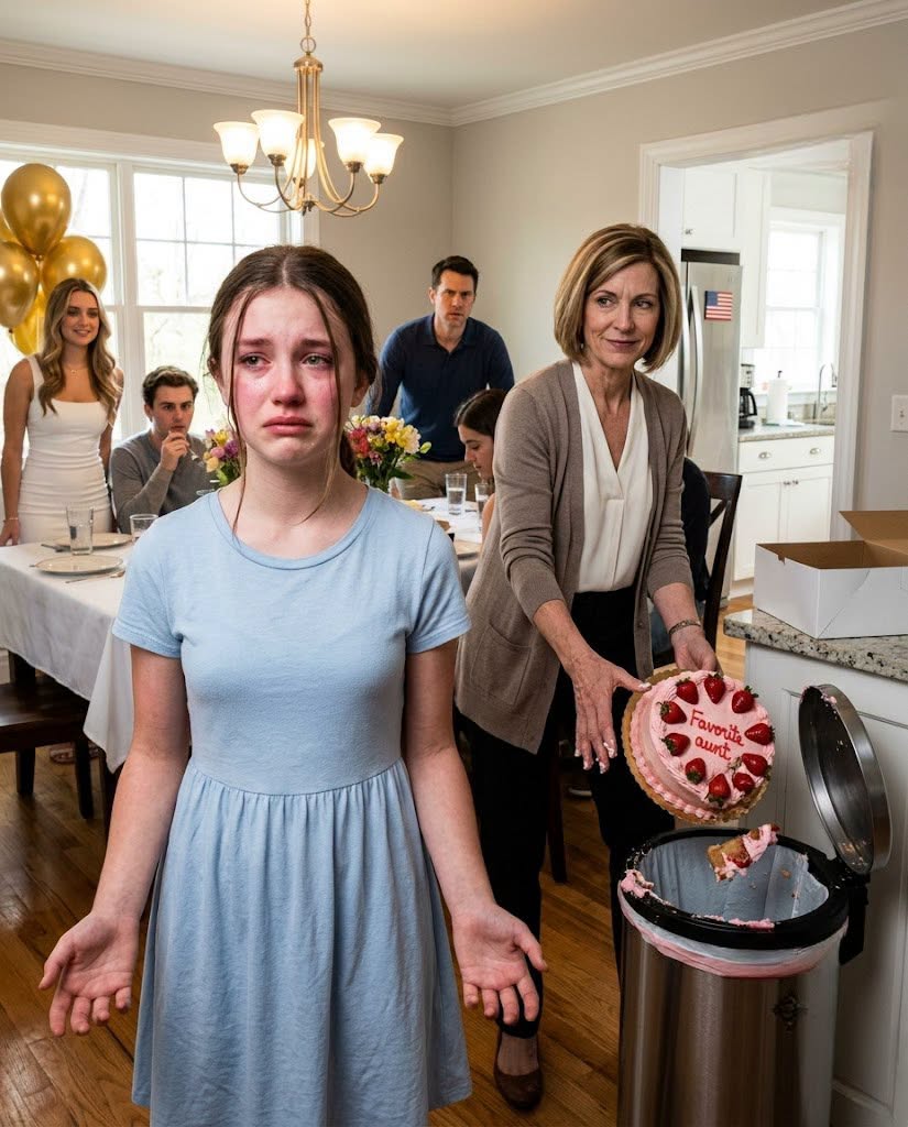 My 14-year-old daughter spent three days baking a birthday cake for my sister-in-law. The frosting said, “Favorite aunt.