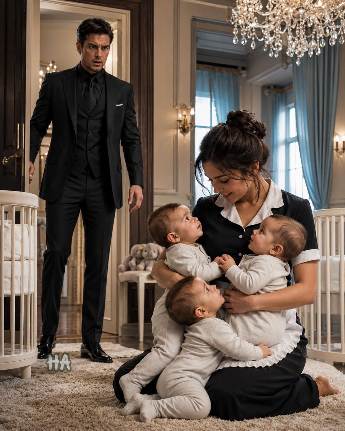 He Came Home Early and Found His Silent Triplets Singing With the Maid—Then One Word Broke Him