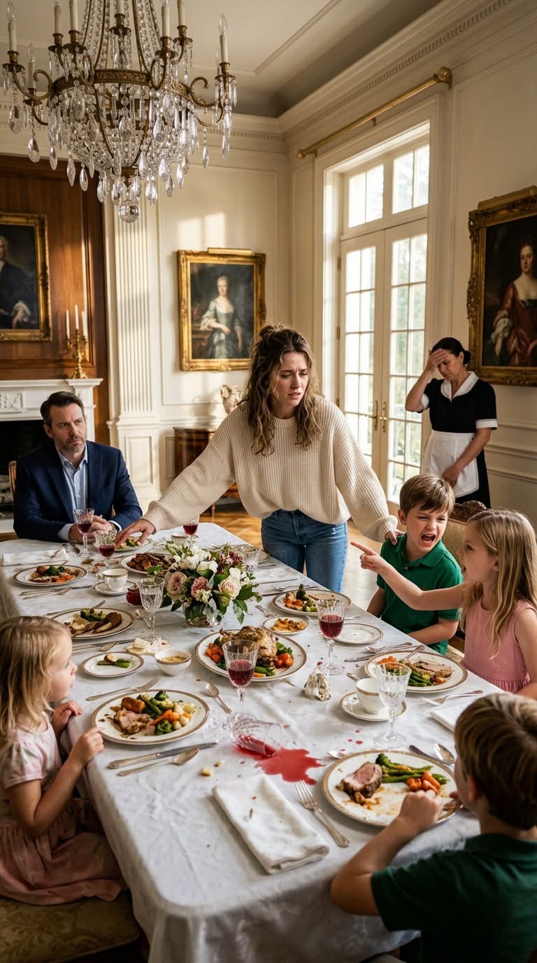 No Nanny Ever Survived Dinner With the Mafia Boss’s Quadruplets—Until a Broke Stranger Walked In and Changed Everything