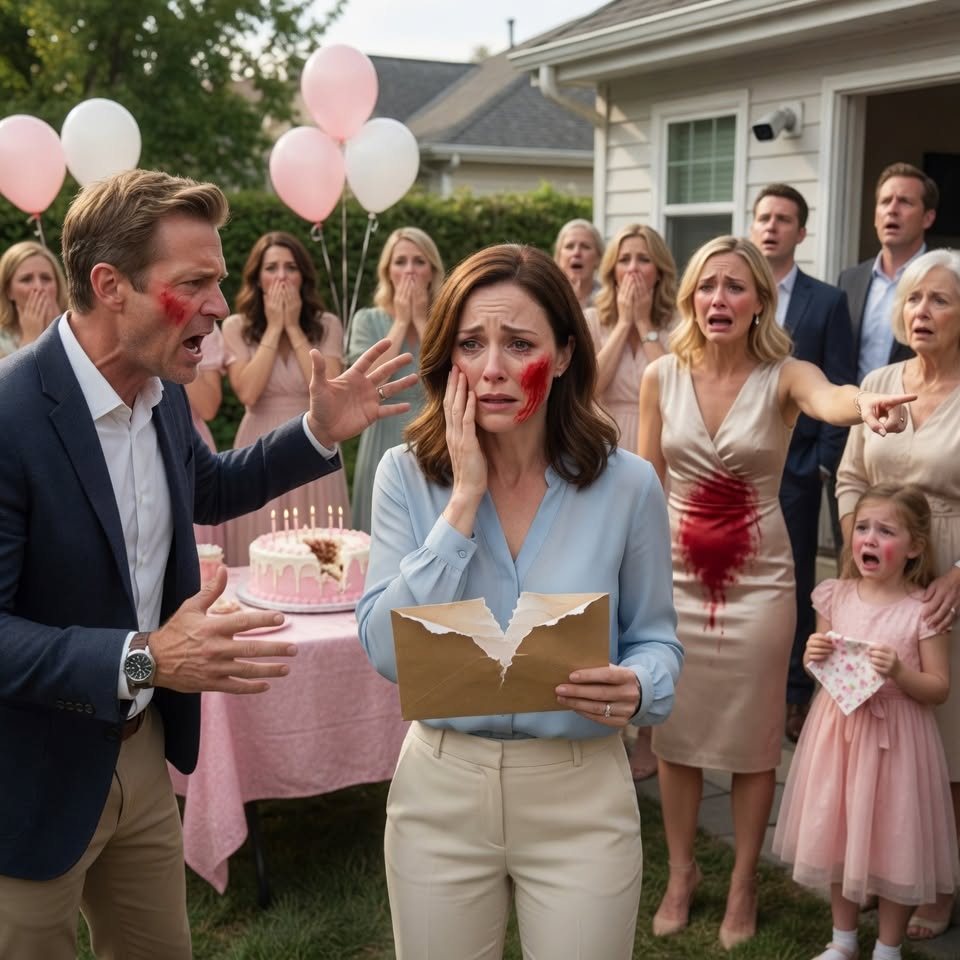 At my daughter’s birthday party, my husband chose his mistress over our crying child and slapped me in front of every guest. He expected me to apologize.