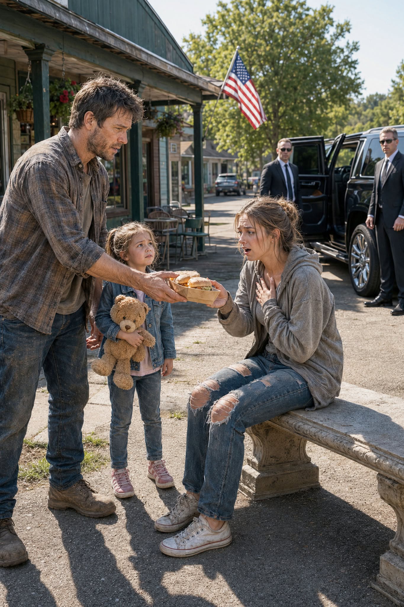 A Billionaire Pretended to Be Poor for One Day, But When a Broke Single Dad Shared His Last Meal on a Freezing Chicago Bench...