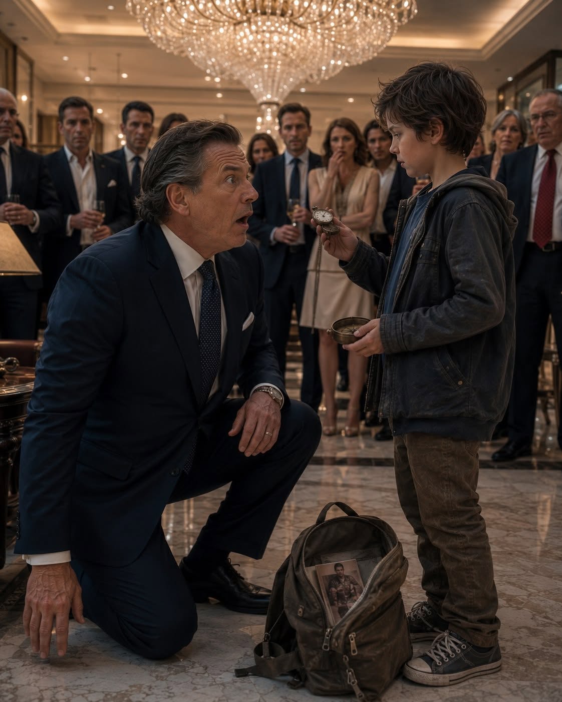 Then a little boy whispered six words... and the billionaire nearly lost his balance.